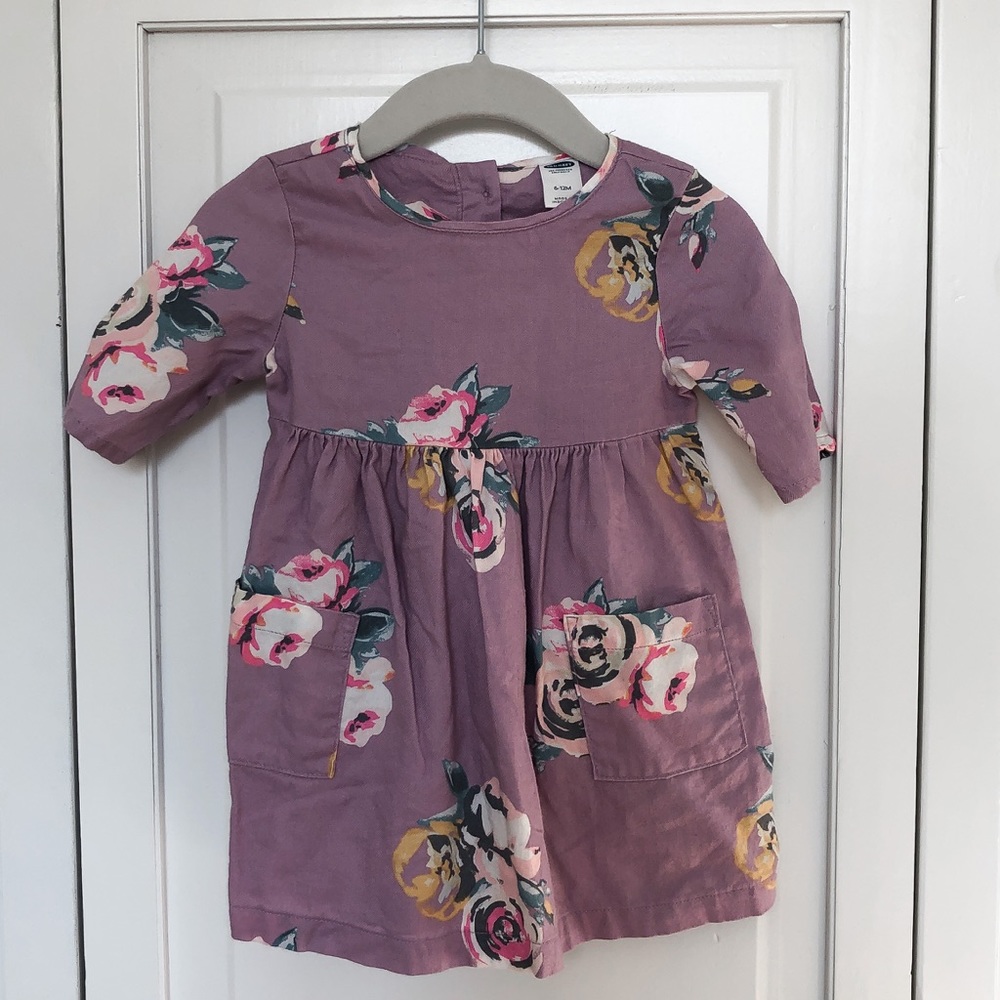 Old Navy Baby Girl Floral Long Sleeve Dress